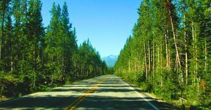 Entrada al Parque Nacional Grand Tetón. Jackson, Wyoming. Estados Unidos.