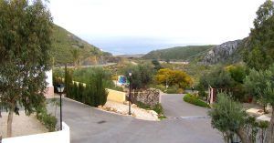 Entrada Camping Cueva Negra. Mojácar. Almería, Andalucía.