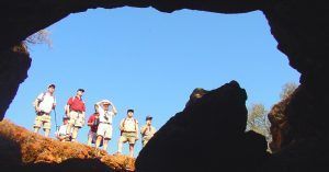 Entrada Cueva de Montesinos. Ossa de Montiel. Albacete, Castilla la Mancha.