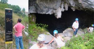 Entrada de la Cueva del Escalón. Parque Natural de los Collados de Asón. Cantabria.