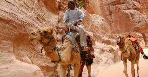 Entrada en la Ciudad de Petra. Jordania.
