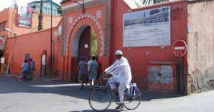 Entrada Palacio de la Bahía, Marrakech. Marruecos.