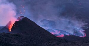 Erupción del Volcán Pacaya. Amatitlán. Guatemala.