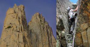 Escalada en las Agujas de Amitges. Lérida, Cataluña.
