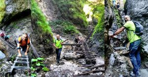 Escaleras del Cañón Suchá Belá, Parque Nacional Paraíso Eslovaco. Eslovaquia.