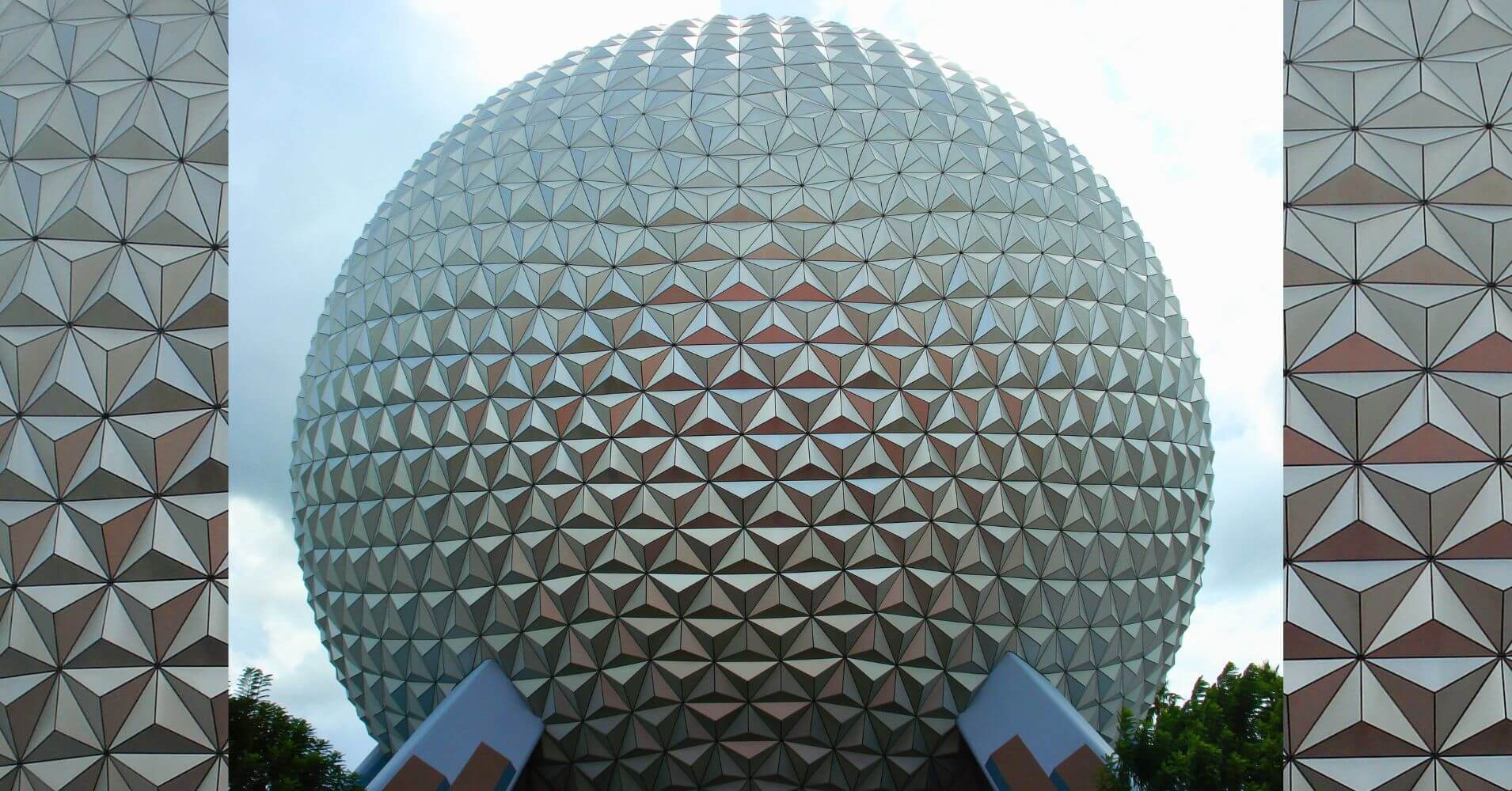 Esfera del Parque Epcot. Disneyworld Mundo Disney. Orlando, Florida. Estados Unidos.