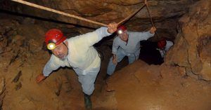 Espeleo Turismo en Cueva de El Soplao. Valdáliga. Cantabria. España.