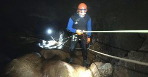 Espeleobarranquismo Cueva de Valporquero en Vegacervera. León, Castilla y León.