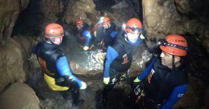 Espeleobarranquismo Cueva de Valporquero. Vegacervera, León, Castilla y León.