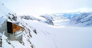 Estación Alta del Jungfrau y Glaciar de Alesch. Top of Europe. Grindelwald, Interlaken. Suiza.