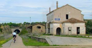 Estación de Aldeanueva de Barbarroya. Vía Verde de la Jara. Toledo. Castilla la Mancha.
