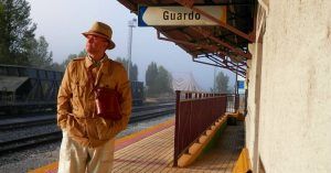 Estación de Guardo. Viaje en Tren en el Expreso de la Robla. De Bilbao a La Robla, León.