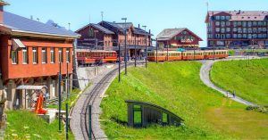 Estación de Kleine Scheidegg. Ferrocarril del Jungfrau. Suiza.