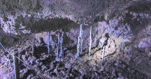 Estalagmitas de Lava. Cueva de Vatnshellir. Parque Nacional Snaefells. Hellnar, Vesturland. Islandia.