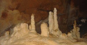 Estalagmitas en las Cuevas.
