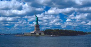 Estatua de La Libertad. Bahía de Hudson. Nueva York, Estados Unidos.