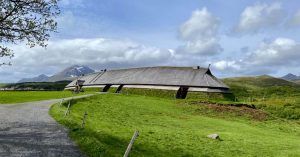 Exterior Museo Vikingo de Borg. Vikingveien, Bøstad, Noruega.