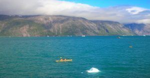 Fiordo de Groenlandia en Kayak. Dinamarca.