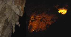 Formaciones en La Cuevona de Cuevas. Asturias.