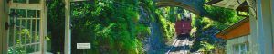 Funicular Cascadas Reichenbach Falls. Valle Haslital, Meiringer. Suiza.