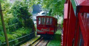 Funicular del Monte Igueldo. San Sebastián, Donostia. Guipúzcoa. País Vasco. Euskadi.