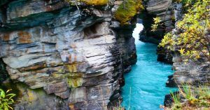 Garganta del Río Sunwapta. Parque Nacional Jasper, Alberta. Canadá.