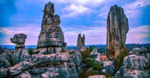 Geoparque Bosque de Piedra de Xingwen. China.