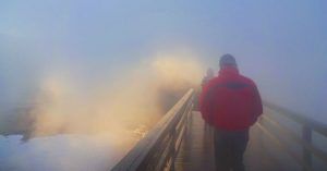 Geysir y Strokkur. Islandia en Invierno.