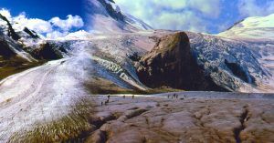 Glaciar Pasterze, Parque Nacional Hohe Tauern, Austria.