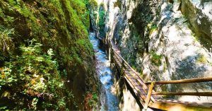 Gorge Dr Vogelgesangklamm. Spital am Pyhrn. Hasenberg. Austria.
