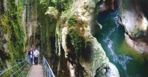 Gorges du Fier en Lovagni. Alta Saboya. Auvernia-Ródano-Alpes. Francia.