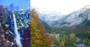 Grande Cascada, Circo de Gavarnie. Altos Pirineos. Occitania. Francia.