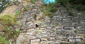 Grapas y Verticalidad de la Ferrata del Tajo de Ronda 1. Málaga.