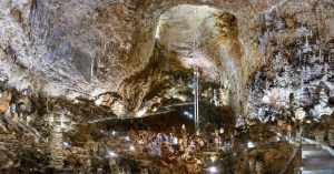Grotta Gigante en Trieste. Friuli Venecia Julia. Italia.