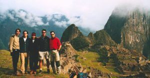 Foto Grupo. Final Ruta Inca Machu Picchu. Perú.