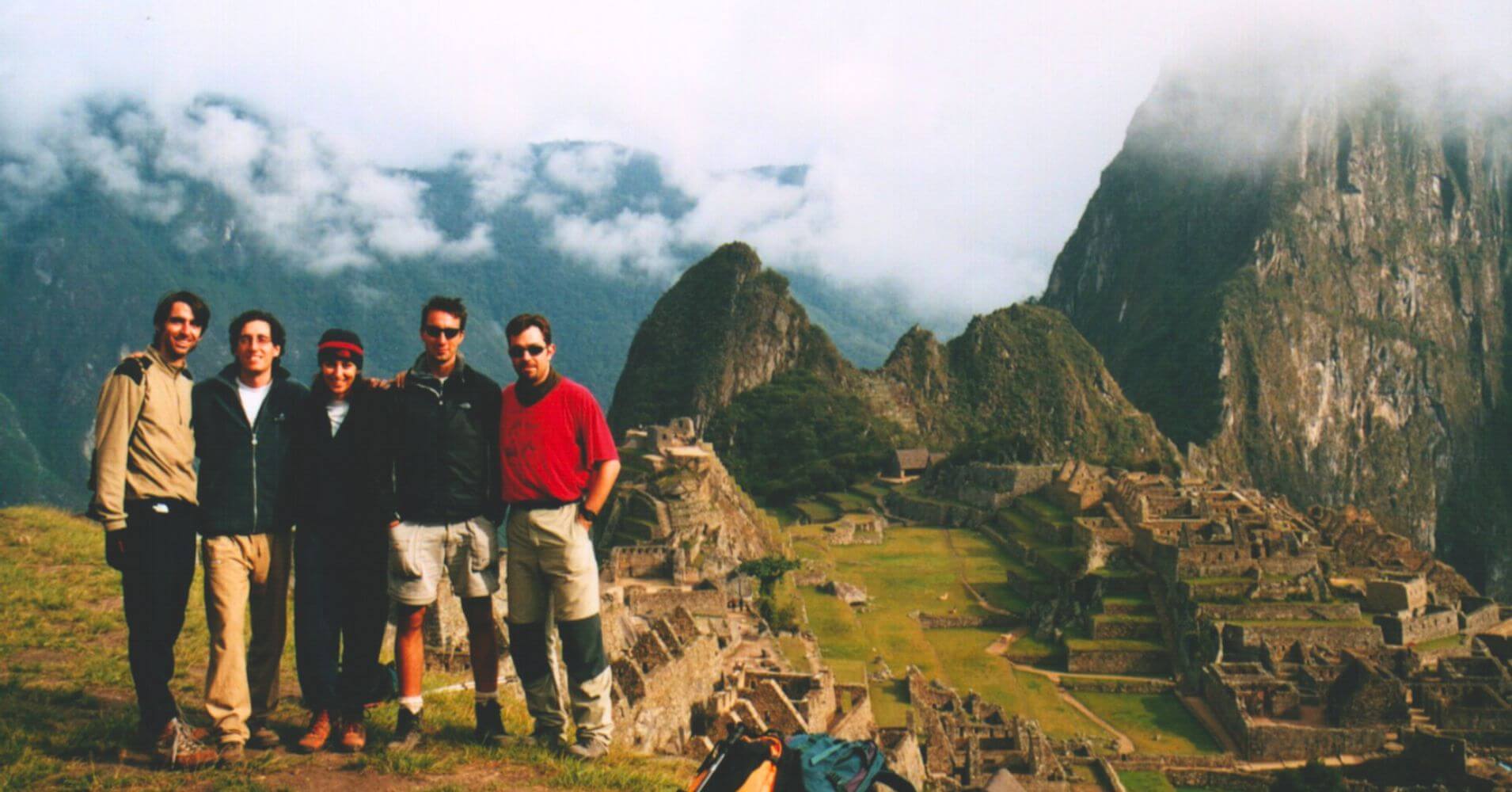 Foto Grupo. Final Ruta Inca Machu Picchu. Perú.