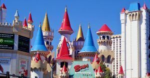 Hotel Excalibur Las Vegas. Nevada, Estados Unidos.