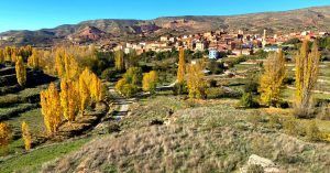 Huertos en Riodeva. Teruel, Aragón.