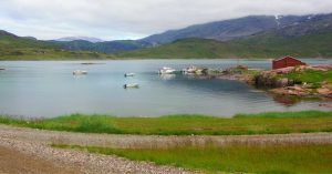 Igaliku Pueblo Bonito de Groenlandia.