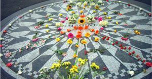 Imagine Mosaic dedicado a John Lennon. Nueva York. Estados Unidos.