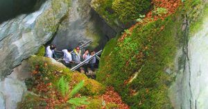 Inicio Bajada a las Gorges du Pont du Diable. La Vernaz. Alta Saboya. Auvernia-Ródano-Alpes.