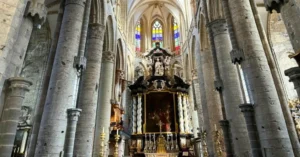 Interior de la Catedral de San Bayón. Gante, Bélgica.