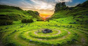Isla de Sky. Circulos de la Cañada de Hadas, Escocia. Reino Unido.