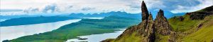 Isla de Skye. Storr Rocky Hill. Escocia, Reino Unido.