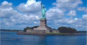 Isla y Estatua de La Libertad. Nueva York. Estados Unidos.