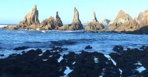Islotes de la Playa Gueirua. Mi Viaje a Asturias.