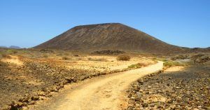 La Caldera. Isla de Los Lobos. Fuerteventura. Islas Canarias.