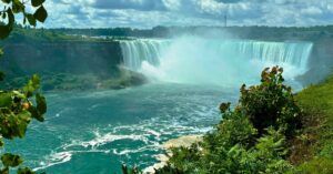 La Catarata Horseshoe Falls. Cataratas del Niágara. Toronto, Canadá. Niágara, Estados Unidos.