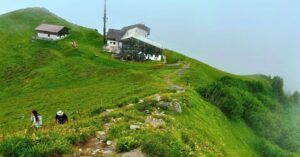 La Estación Alta Rinderberg. Gstaad, Oberland-Bernés. Suiza.