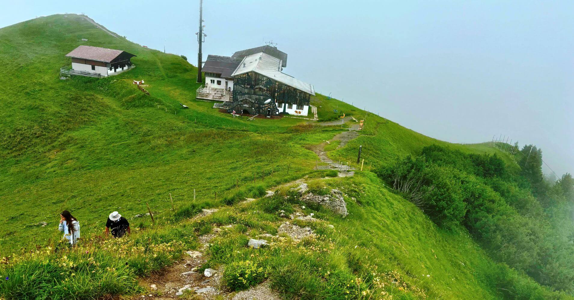 La Estación Alta Rinderberg. Gstaad, Oberland-Bernés. Suiza.